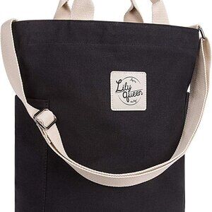 Women Canvas Tote Handbags Casual Shoulder Work Bag Crossbody